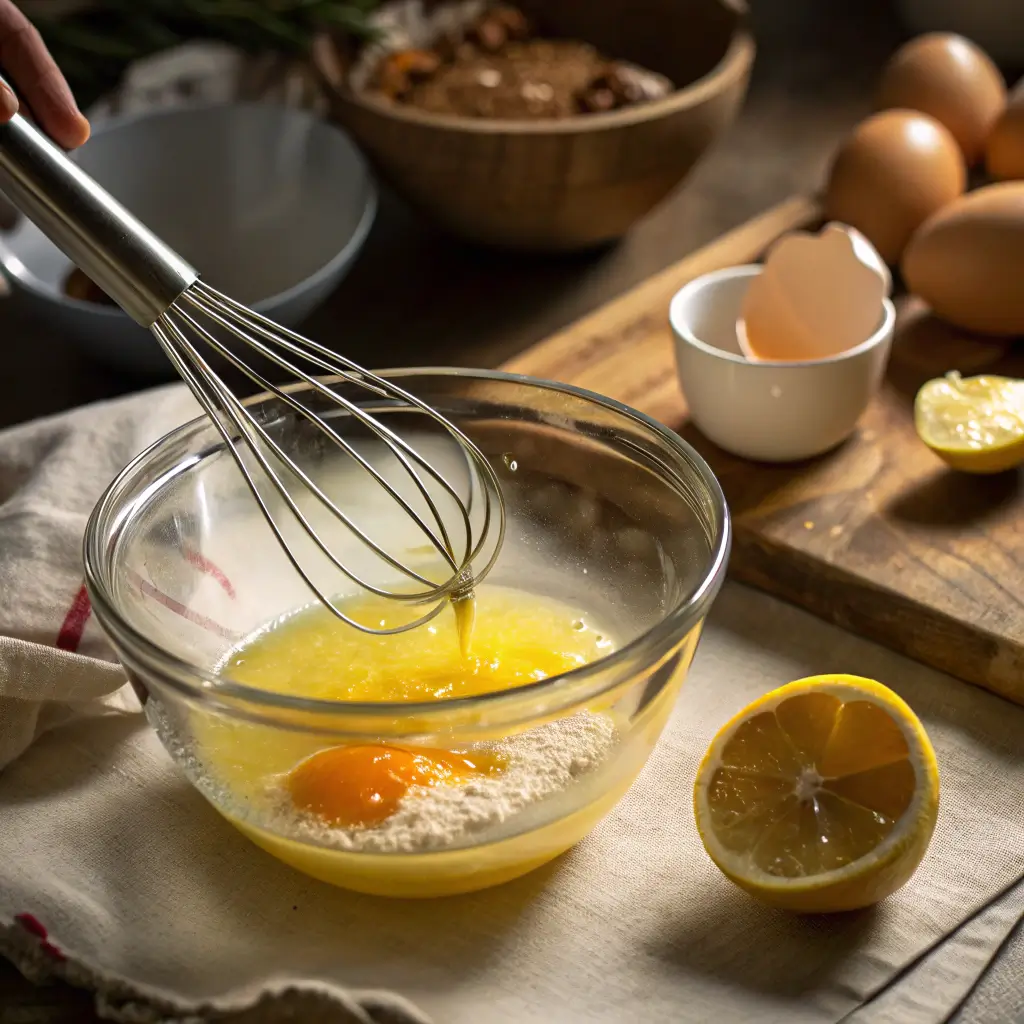 Tempering eggs and lemon for Avgolemono