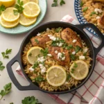 Greek chicken and lemon rice recipe