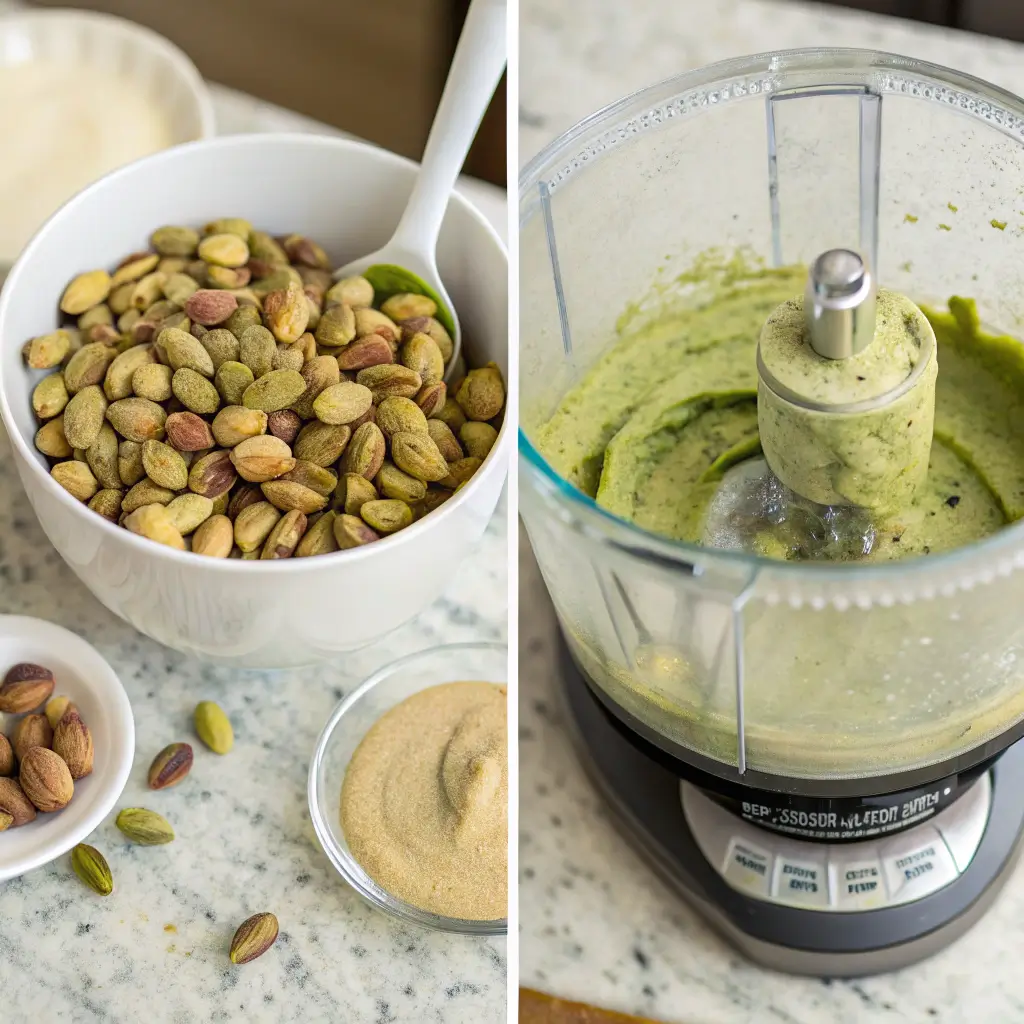 Making pistachio nut butter at home