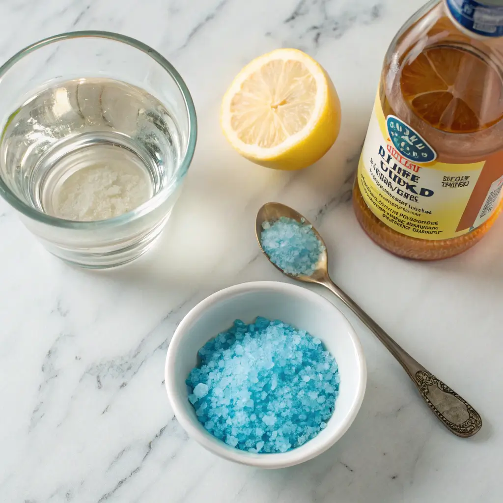Ingredients in the Blue Salt Trick Recipe