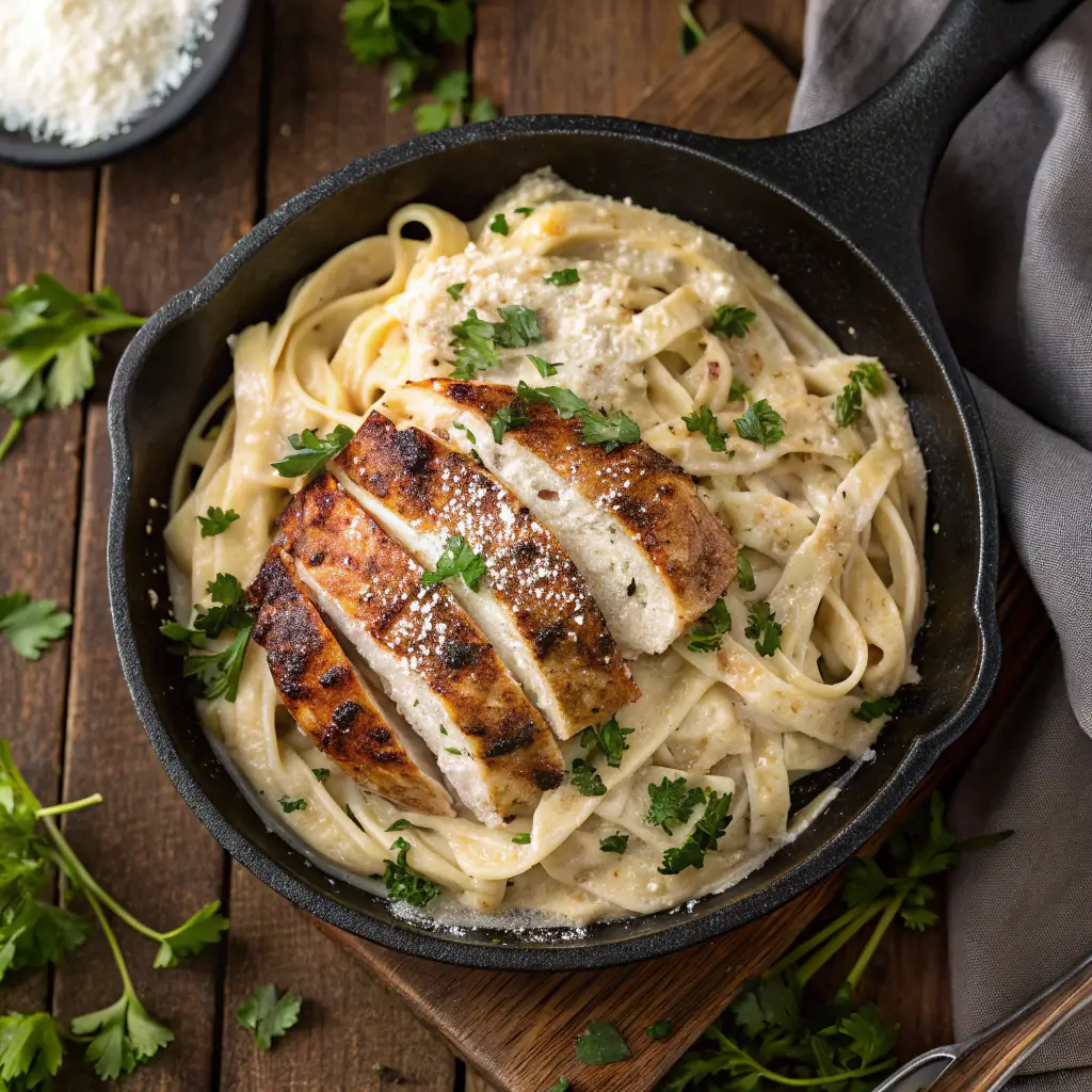 blackened chicken alfredo